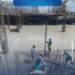 Fundición de la loza del nuevo edificio para el RPMR.